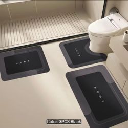 Bathroom rugs 3 pcs