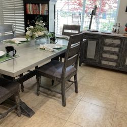 Dining Table, 4 Chairs