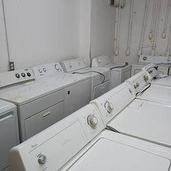 Maytag Kenmore Amana branded washers and dryers in garland