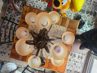 9 light, oil rubbed bronze chandelier