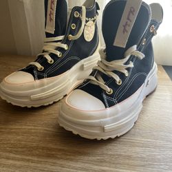 Converse Run Star Legacy CX Heart Chain Link Platform Sneakers 