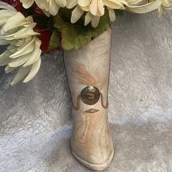  Cowboy Boot Planter Made Of Clay