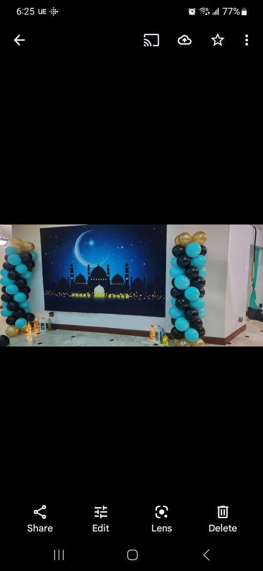 Arabian night party decorations