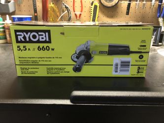 Ryobi 4 1/2 Angle Grinder Corded New In Box
