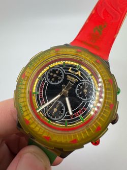 1996 Swatch Said Aouita SEZ101 Olympic Chronograph Limited Edition w/ Box