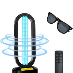 UV Light Sanitizer,4-Speed Timing and Remote Control UVC Home Disinfection Device,Portable Ultraviolet Light Sanitizer for Bed Bugs and Dust Mites,UV 