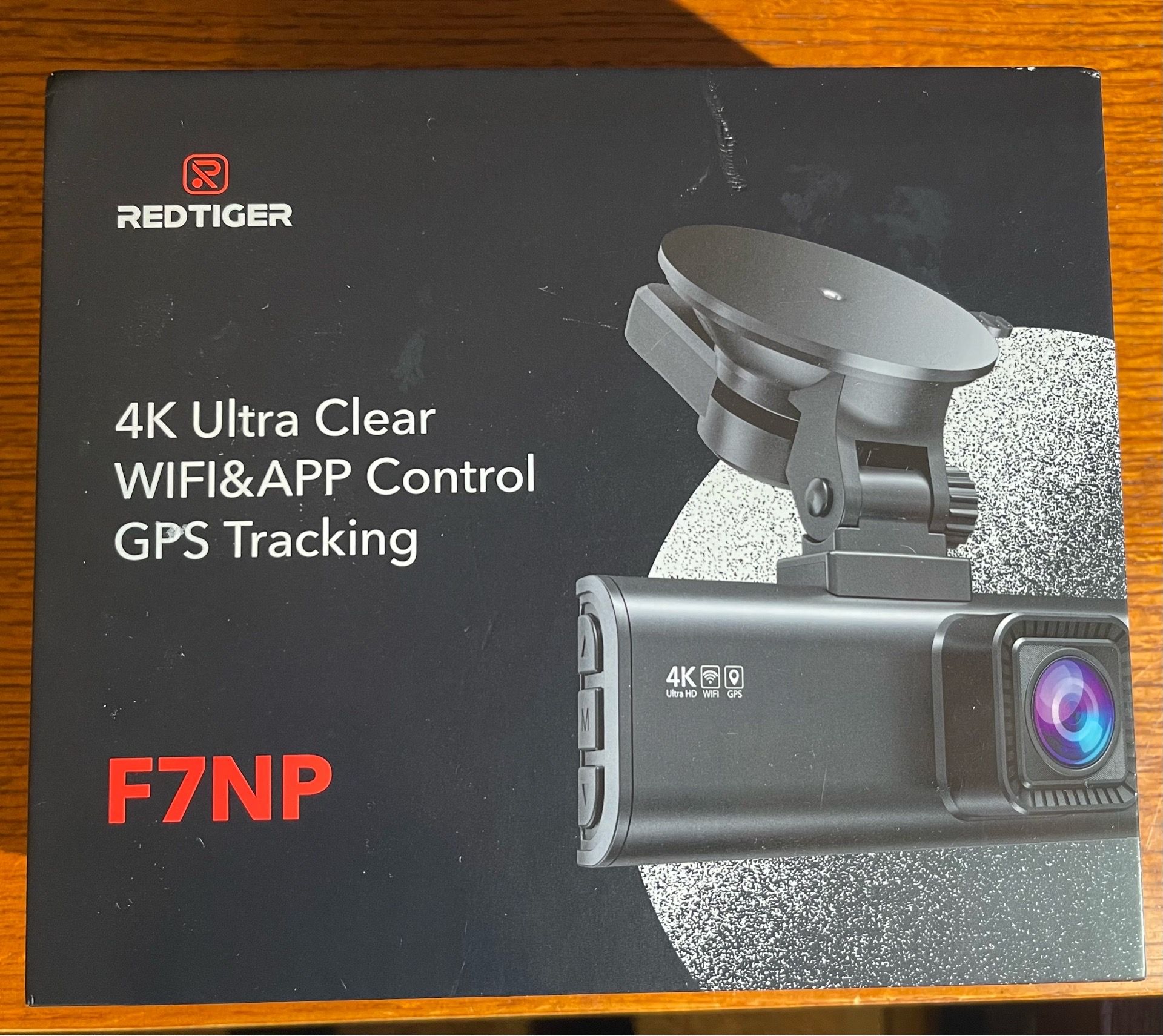 NEW REDTIGER F7NP 4K Front & Rear Dash Cam + FREE Wireless Backup Camera - $95