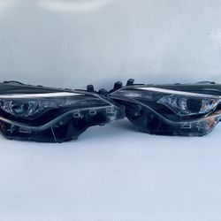 2017-2019 TOYOTA COROLLA LEFT AND RIGHT SIDE HEADLIGHT SINGLE PROJECTOR LED OEM