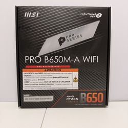 MSI Pro B650M-A WIFI AMD Motherboard Lightning GEN 4