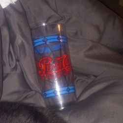Pepsi Cola Tiffany Stained Glass Style Drinking Glasses (10)