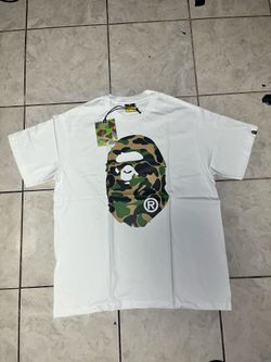 bape mixed dark green camo shite t shirt