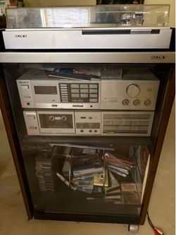Sony stereo vintage turn table & stereo