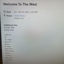 Welcome To West Concert