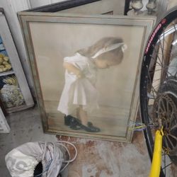 Little Girl Photo High Heels Framed