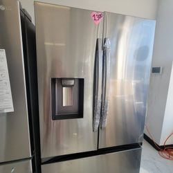Stainless Steel French Door Refrigerator New Scratch And Dent With 6months Warranty 
