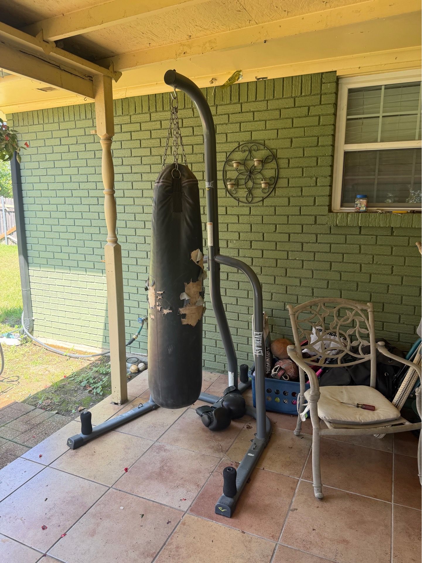 Punching bag and stand