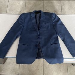 Men’s Vinci Slim-Fit Blue Suit Jacket – 2-Button Classic Style (Jacket Only)