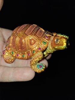 RARE GOLD COLORED TURTLE JOAN RIVERS  COLLECTABLE