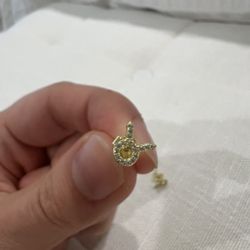 Sterling Silver Gold Coated Earrings 