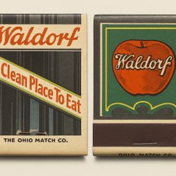 Waldorf Matchbook Vintage c. 1935 To 1942, Unused, Unstruck