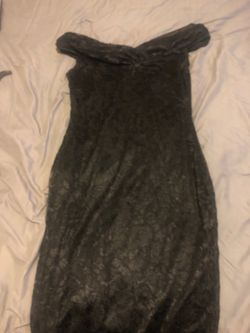 Black lace dress