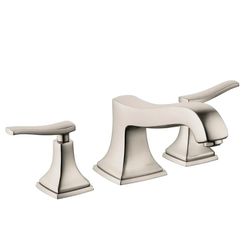 hansgrohe Metropol Classic Classic 2-Handle 15-inch Wide Roman Tub Filler Freestanding Bathtub Faucet in Brushed Nickel, (contact info removed)1