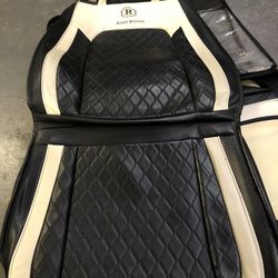 5 Seat Leather Car Seat Covers with Carrying Case