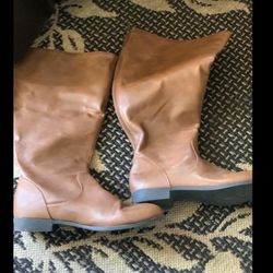 Tall Brown Boots Size 9