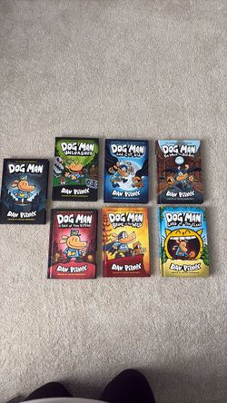 Dog Man Book Series Set of 7 by Dav Pilkey