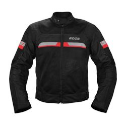 Sigma Sports All Season Men Textile Motorbike/Motorcycle Touring Adventure Jacket CE Armor - Black