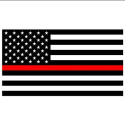 3 X 5 Thin Red Line Firefighter Lives Matter Flag 
