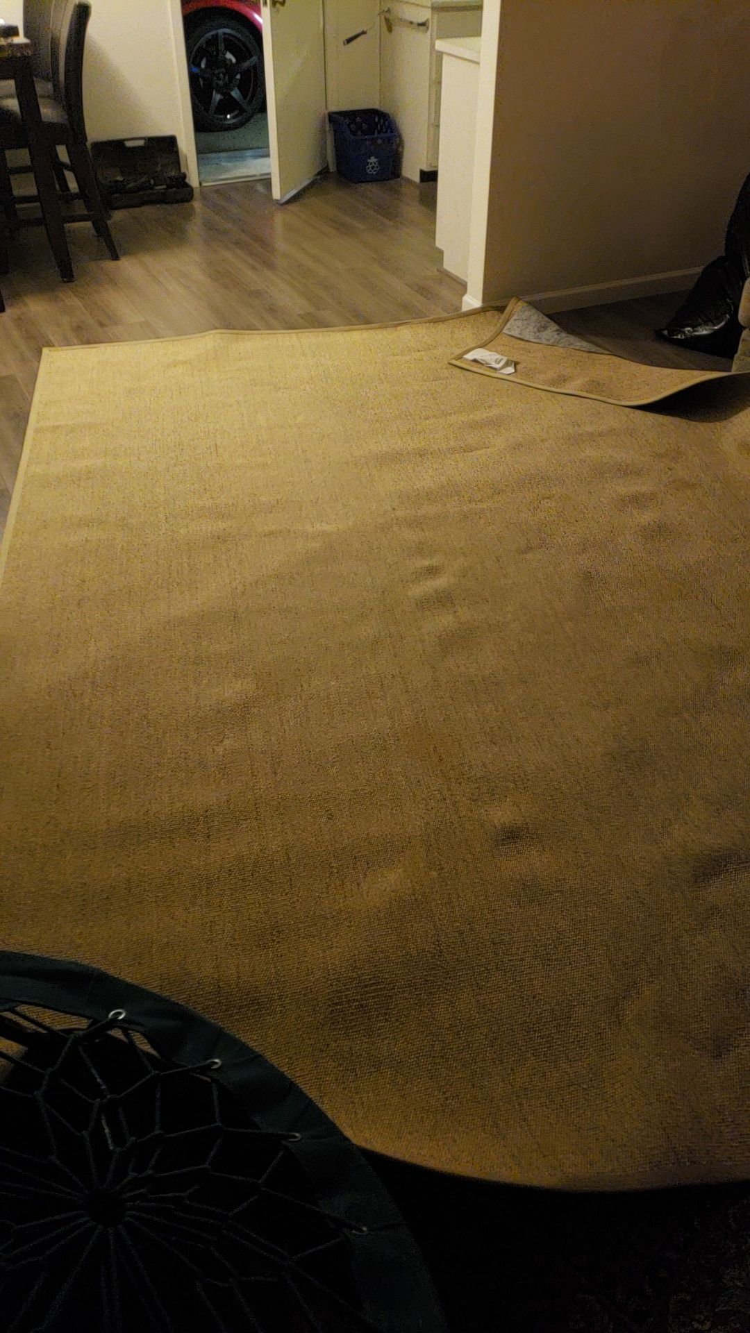 8.2x 11.6 flat woven rug .