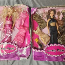 Vintage Lovely Patsy Dolls - Sealed But Crushed Boxes - All Clothes, Accessories Intact And Included