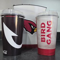 AZ Cardinals Staduim cup and popcorn