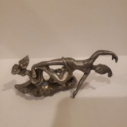 Sunglo Fairy Pewter Posing Jeweled Butterfly Crystal Ball F1
