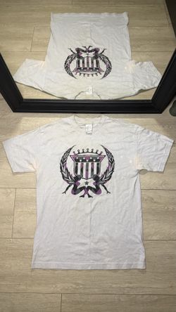 Y2K 2000s Thrashed Silver Star Casting Co. Pin Up Girls Shirt