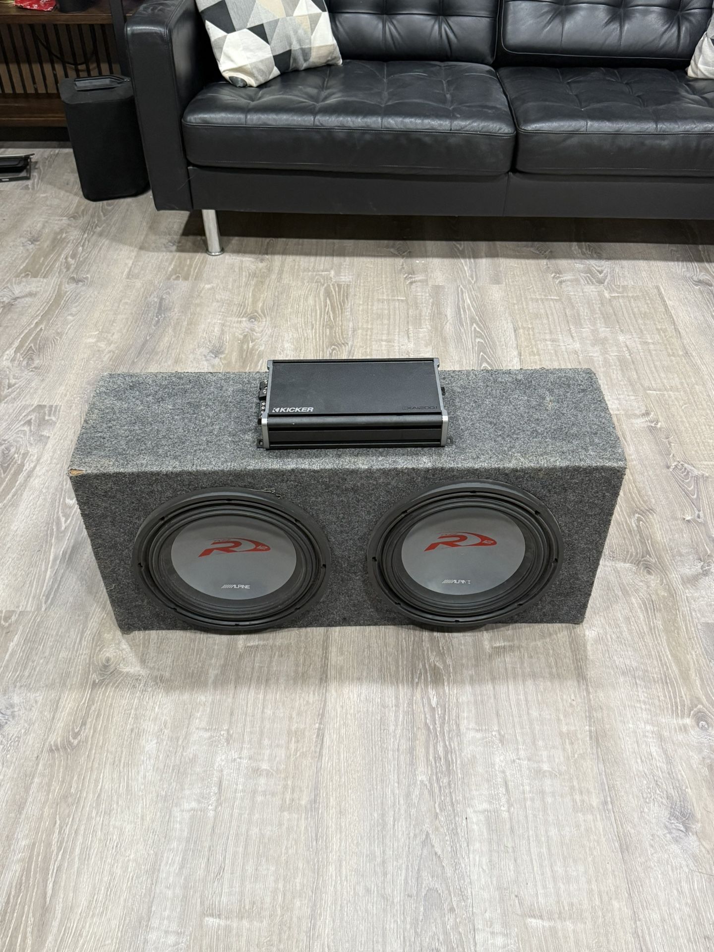 Alpine Type-R Subwoofers with Kicker Amp