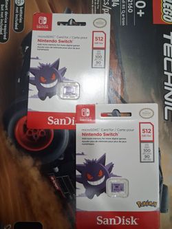 Nintendo Switch 512GB Pokémon Gengar MicroSD Card – SEALED – Priced to Sell Fast 🔥