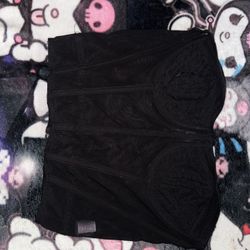black corset top