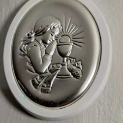 BELTRAMI STERLING SILVER WALL ART MADE IN ITALY 4"×3.5" - P02