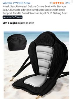 Universal Deluxe Kayak/Canoe Seat with Small Storage Bag
