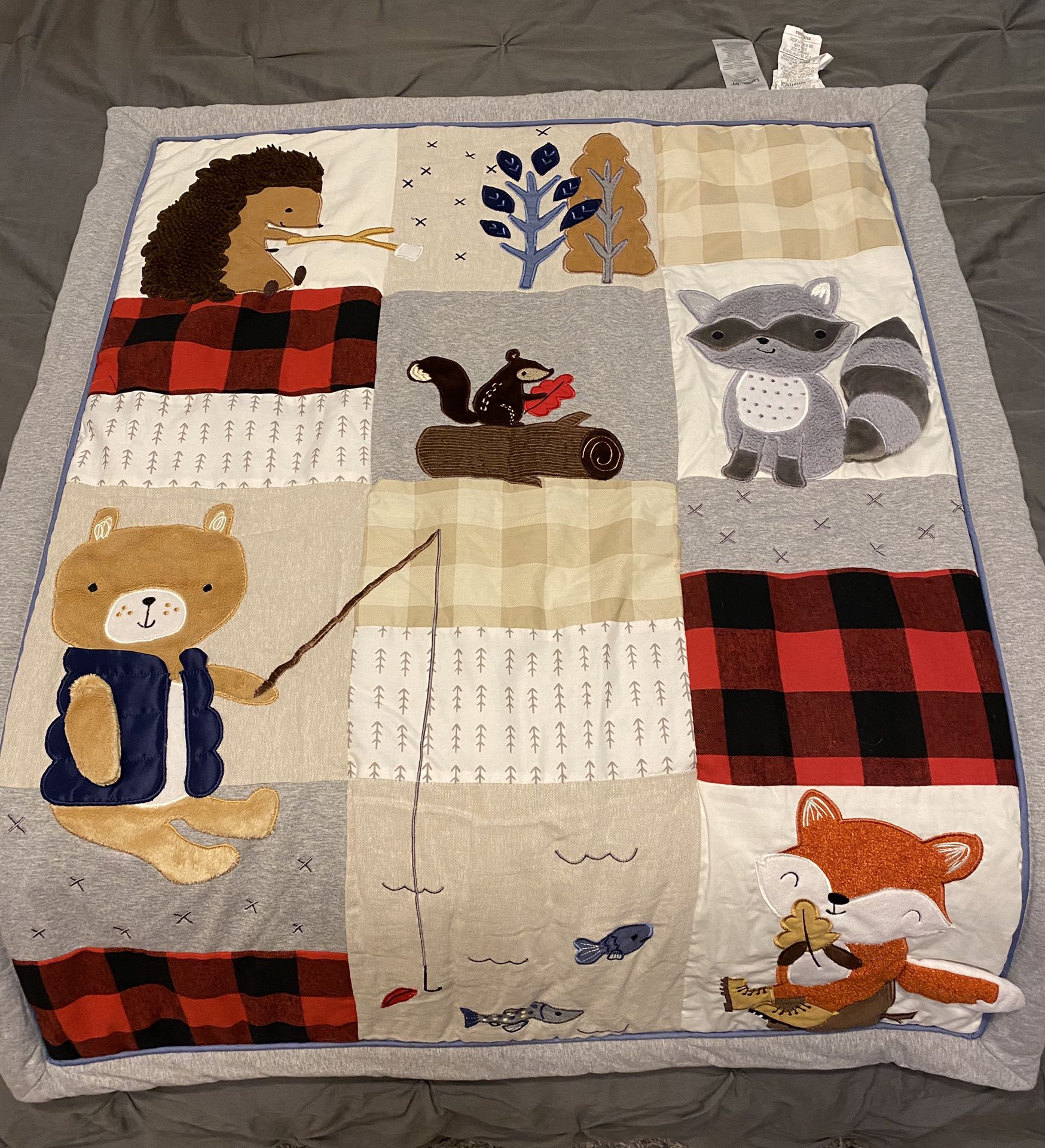 Lambs and Ivy Little Camper (Woodland Creatures) Crib Comforter Set