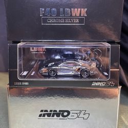 INNO64 1:64 LBWK F40 Chrome Silver