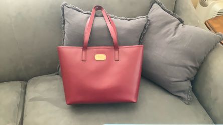 Michael Kors Jet Set Saffiano Leather Tote / Purse - Red
