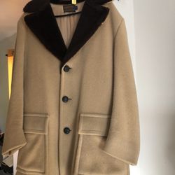 1960s Pendleton coat With Fur