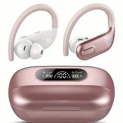 80H Playtime Wireless Earbuds - Crystal Clear Sound, Semi-Open Back Design, Dual LED Display, Sweatproof, Siri Compatible, Rechargeable Lithium-Polyme