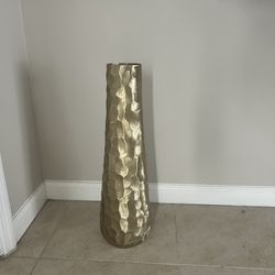 Tall Gold Vase 