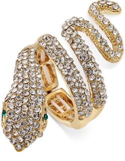 Gold-Tone Pave Drama Ring. Very Creative!