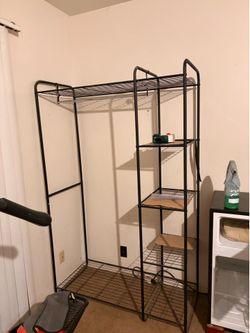 Black wired rack