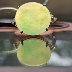Natural Burmese Jadeite Rings